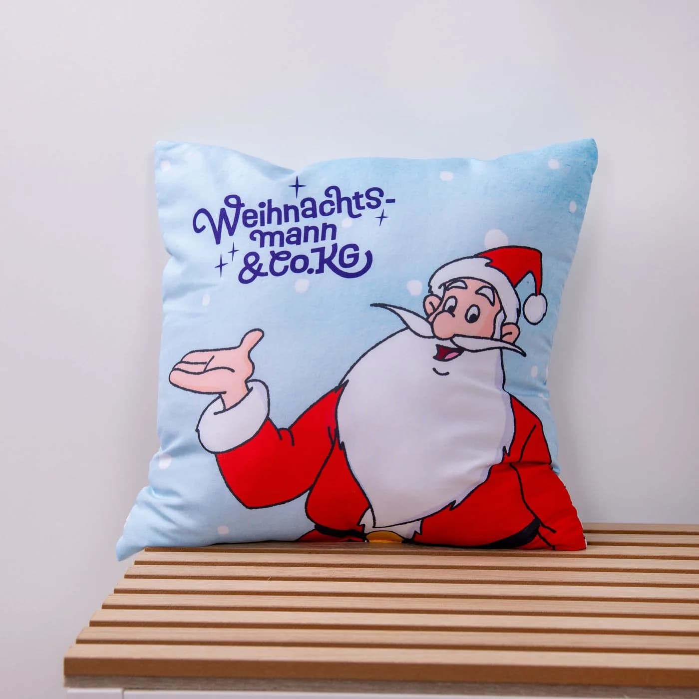 Dekokissen-Set Weihnachtsmann & Co. KG 'Nordpol-Helden' Bunt Mikrofaser - Bild 3