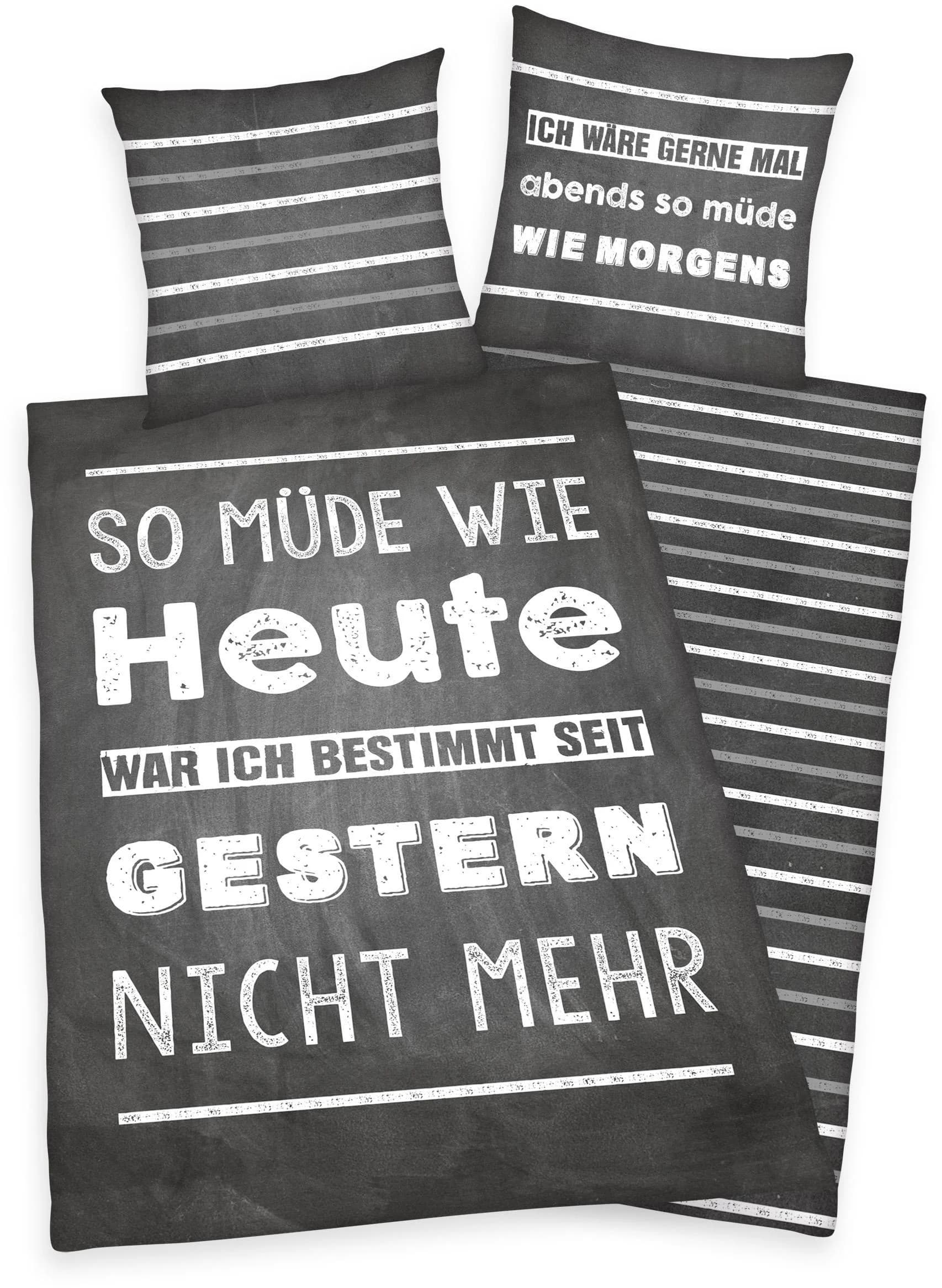 Herding's Young Collection Jugendbettwäsche Müde Grau Wendebettwäsche - Bild 2
