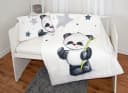 Herding Babybettwäsche 100x135cm Pandabär Sterne Wendebettwäsche Bild 1