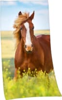 Herding Strandtuch "Pferd" Baumwolle Velours Motiv Bild 2