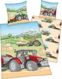 Herding Young Collection Kinderbettwäsche Traktor Bunt Flanell Bild 1