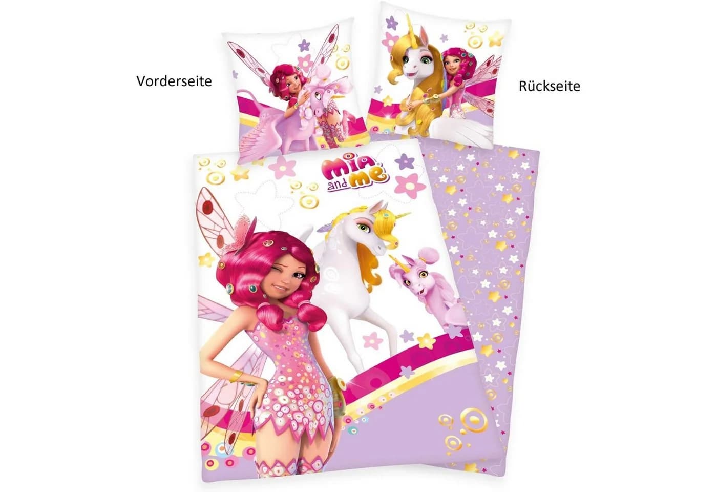 Herding Kinderbettwäsche Mia & Me Wendebettwäsche Set Bunt - Bild 3
