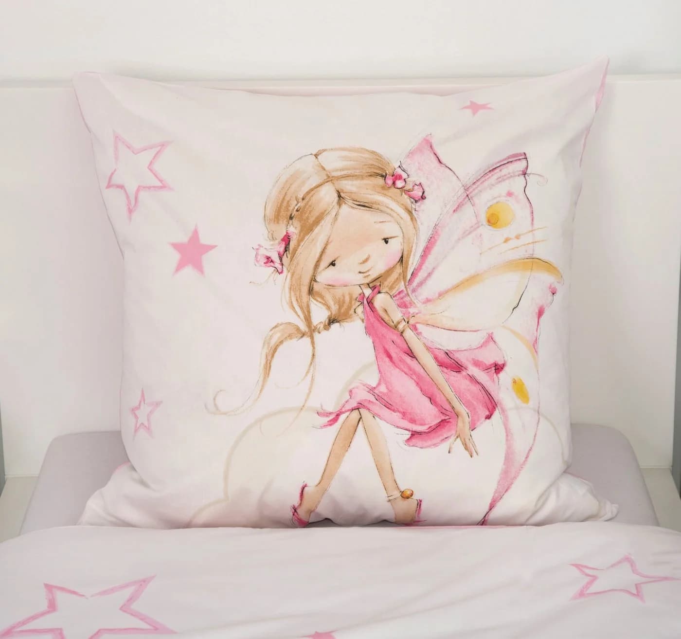 BABY BEST Babybettwäsche Little Fairy Rosa Flanell - Bild 5