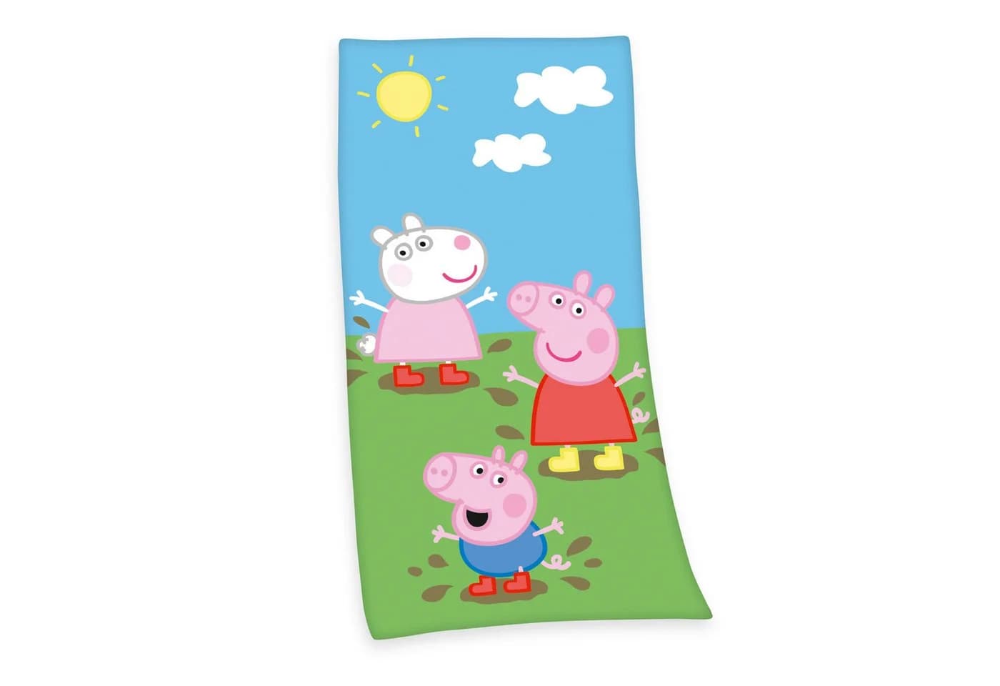 Herding Badetuch Peppa Pig Velours Bunt 75x150cm