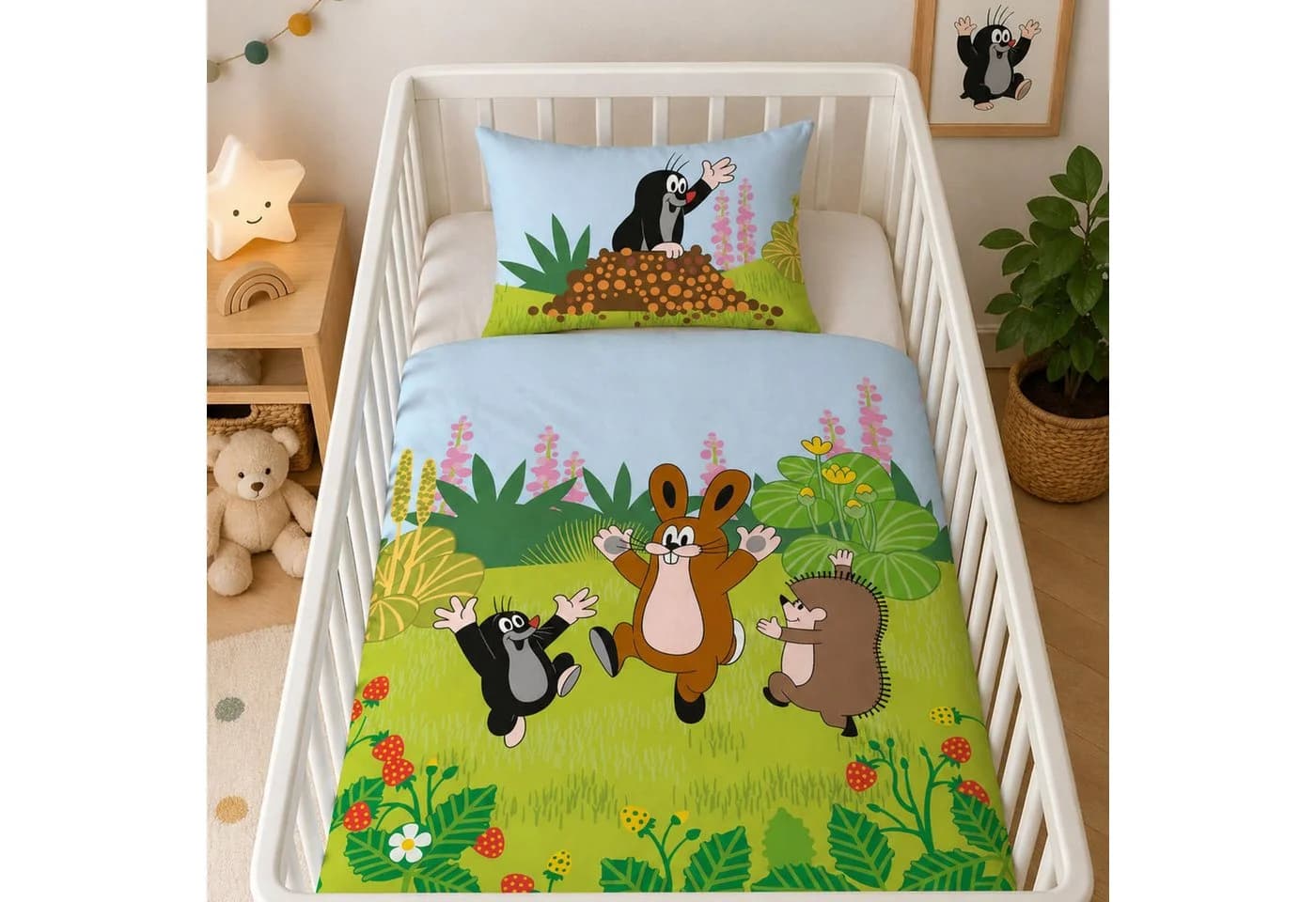Familando Babybettwäsche Der Kleine Maulwurf 2-teilig mit Wendemotiv - Bild 2