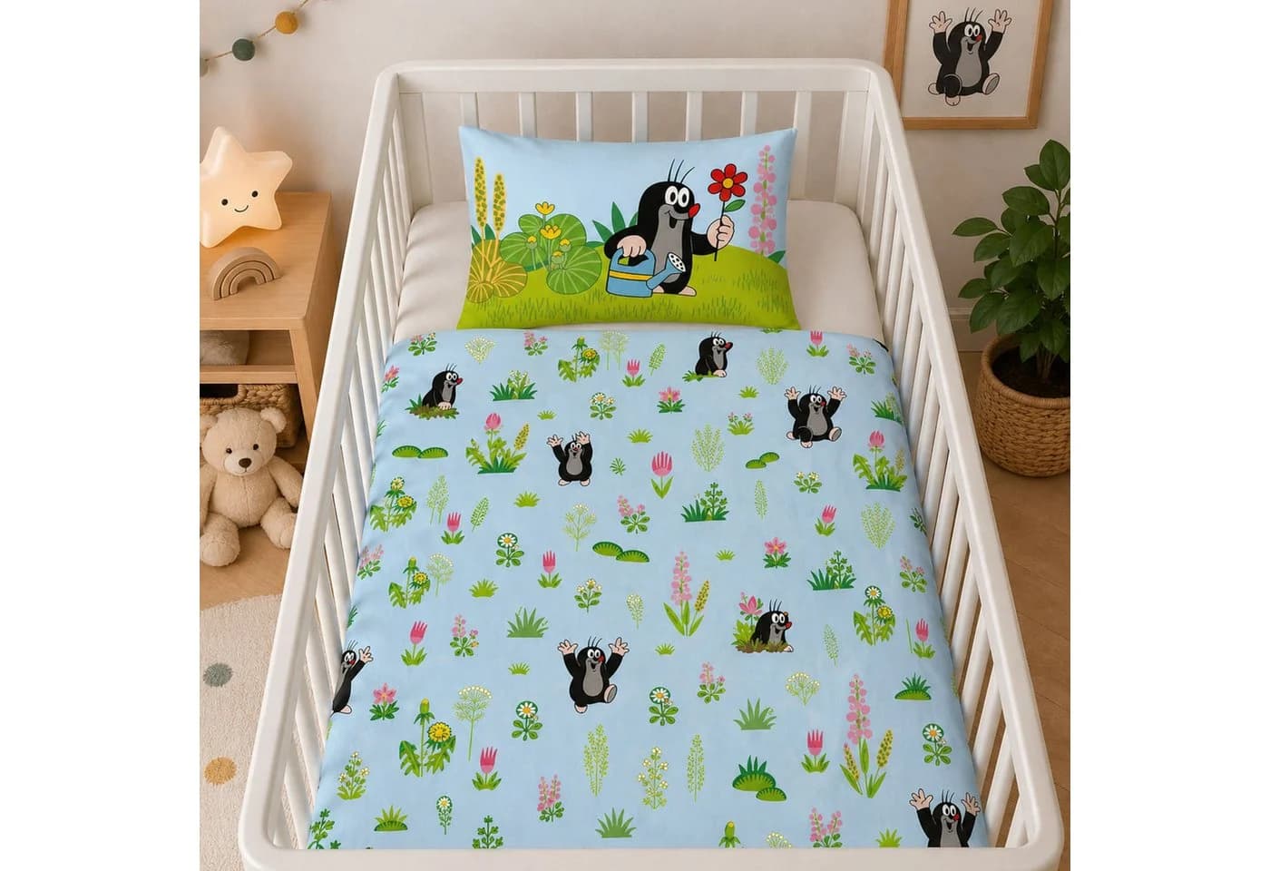 Familando Babybettwäsche Der Kleine Maulwurf 2-teilig mit Wendemotiv - Bild 3