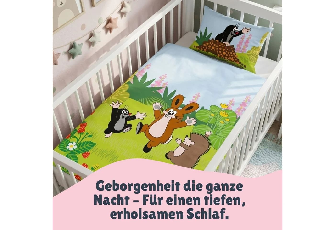 Familando Babybettwäsche Der Kleine Maulwurf 2-teilig mit Wendemotiv - Bild 4