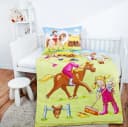 Herding Babybettwäsche Ponyhof Rosa 2-teilig Baumwolle Bild 1