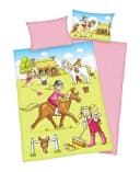 Herding Babybettwäsche Ponyhof Rosa 2-teilig Baumwolle Bild 2