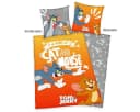 Herding Kinderbettwäsche Tom & Jerry Wendebettwäsche Orange Grau Bild 4