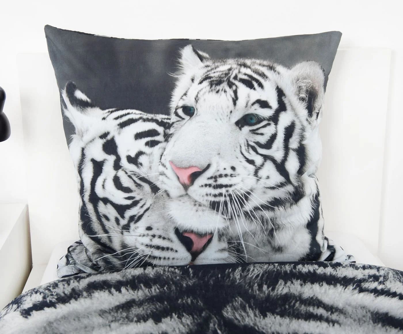 Herding Bettwäsche Set Weißer Tiger 135x200cm 100% Baumwolle - Bild 4