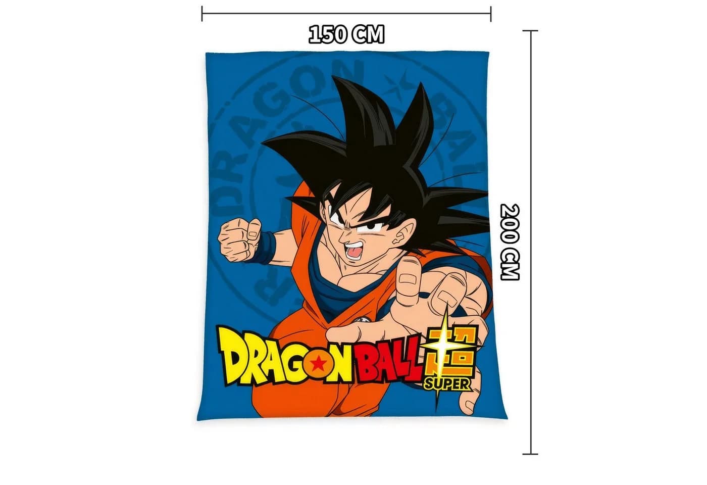 Herding Dragonball Super Flanell-Flauschdecke Blau - Bild 3