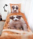 Herding Kinderbettwäsche Set 135x200 cm 100% Baumwolle Hund Welpe Bild 1