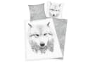 Herding Kinderbettwäsche Flanell Bettwäsche Set mit Wolf 135 x 200 cm Bild 2