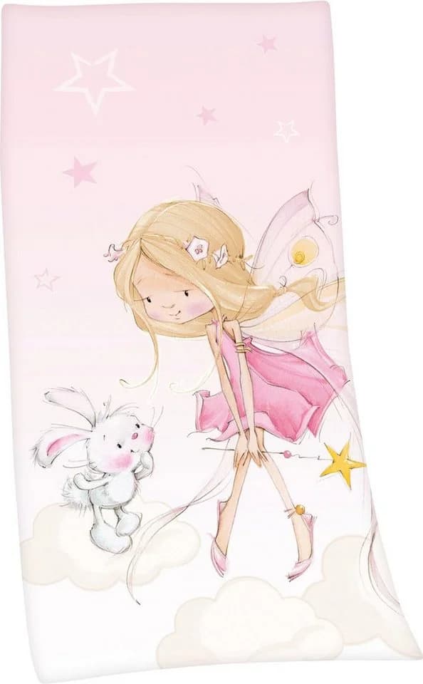 HERDING Young Collection Badetuch Little Fairy Rosa Velours - Bild 2