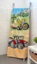 Herding Young Collection Badetuch Traktor Bunt Samt Bild 1