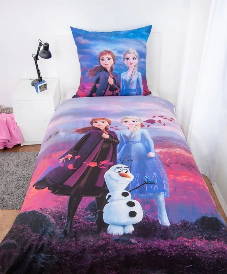 Disney Eiskönigin Kinderbettwäsche Bunt Renforcé 135x200cm - Bild 4