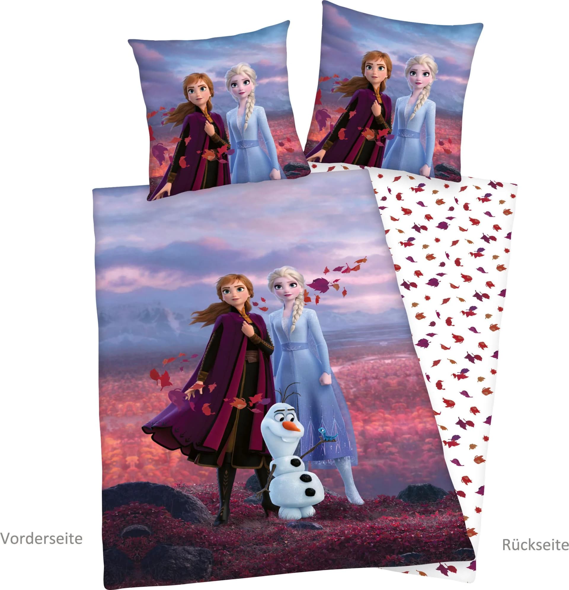 Disney Eiskönigin Kinderbettwäsche Bunt Renforcé 135x200cm - Bild 5