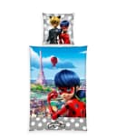 JACK Jugendbettwäsche Miraculous Ladybug Grau-Weiß Digitaldruck Bild 2