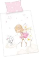 BABY BEST Babybettwäsche Little Fairy Rosa Flanell Bild 1