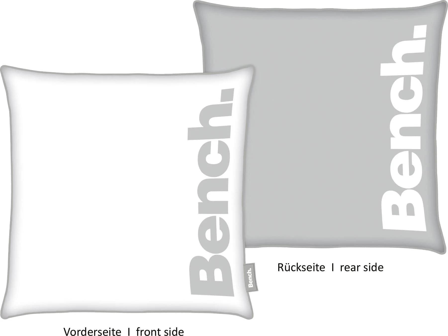 Bench. Dekokissen Grau 50x50 cm Polyester Wendekissen