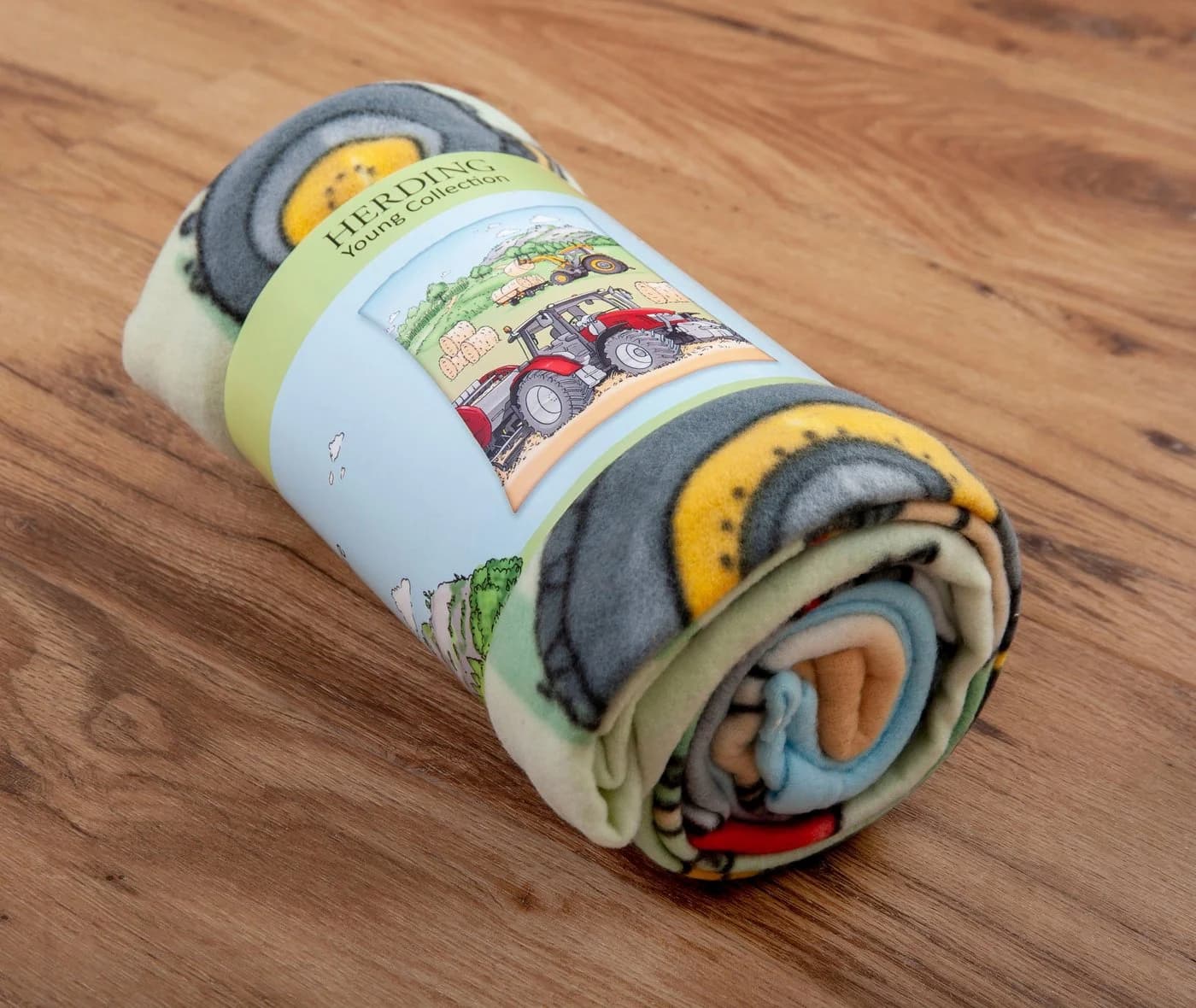 Herding Kinderdecke Traktor Bunt Kuscheldecke 130x160cm