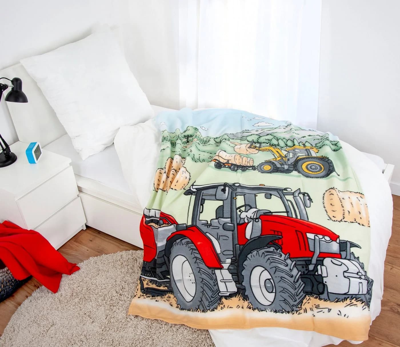 Herding Kinderdecke Traktor Bunt Kuscheldecke 130x160cm - Bild 3