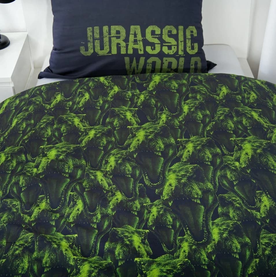Herding Jurassic World Bettwäsche Schwarz Grün Dinosaurier - Bild 5