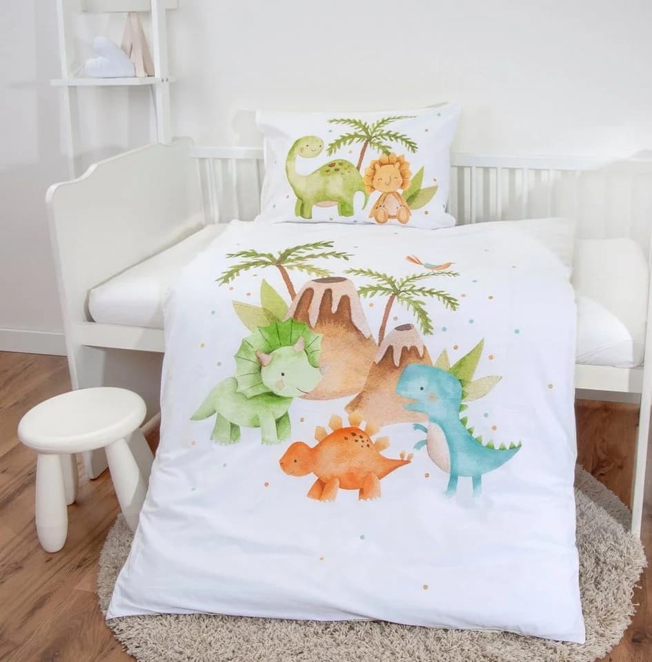 Baby Best Babybettwäsche Dinos Bunt Renforcé 100% Baumwolle - Bild 3