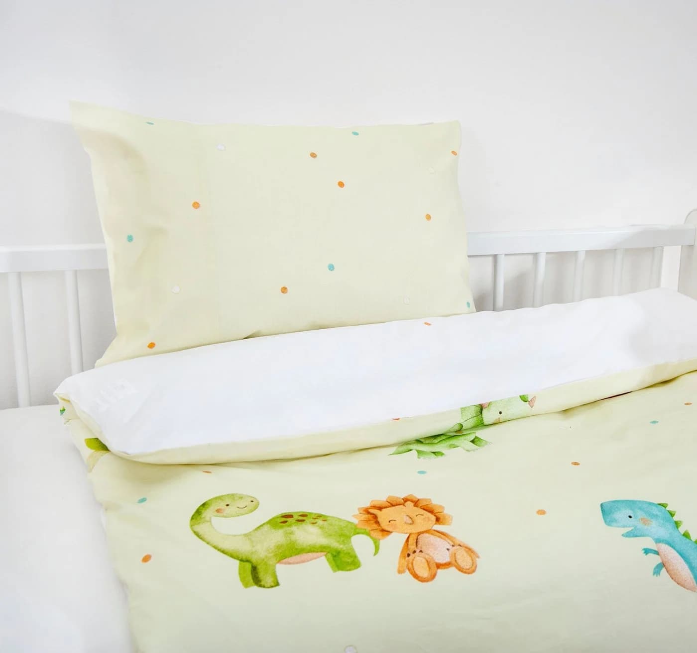 Baby Best Babybettwäsche Dinos Bunt Renforcé 100% Baumwolle - Bild 5