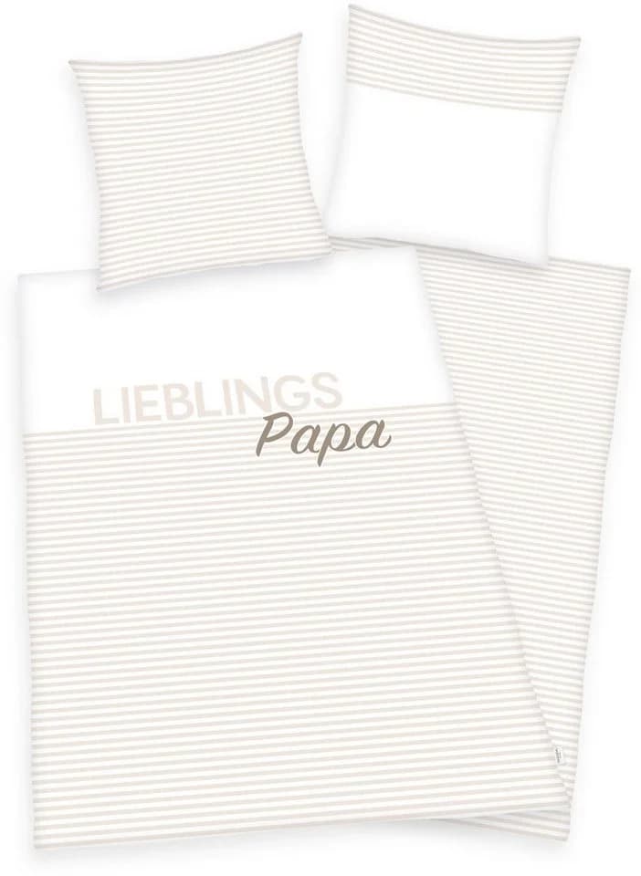 Herding Lieblings-Papa Bettwäsche-Set Baumwolle