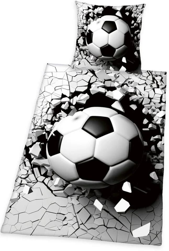 Herding Young Collection Bettwäsche Fussball 3D Renforcé 2-teilig - Bild 2