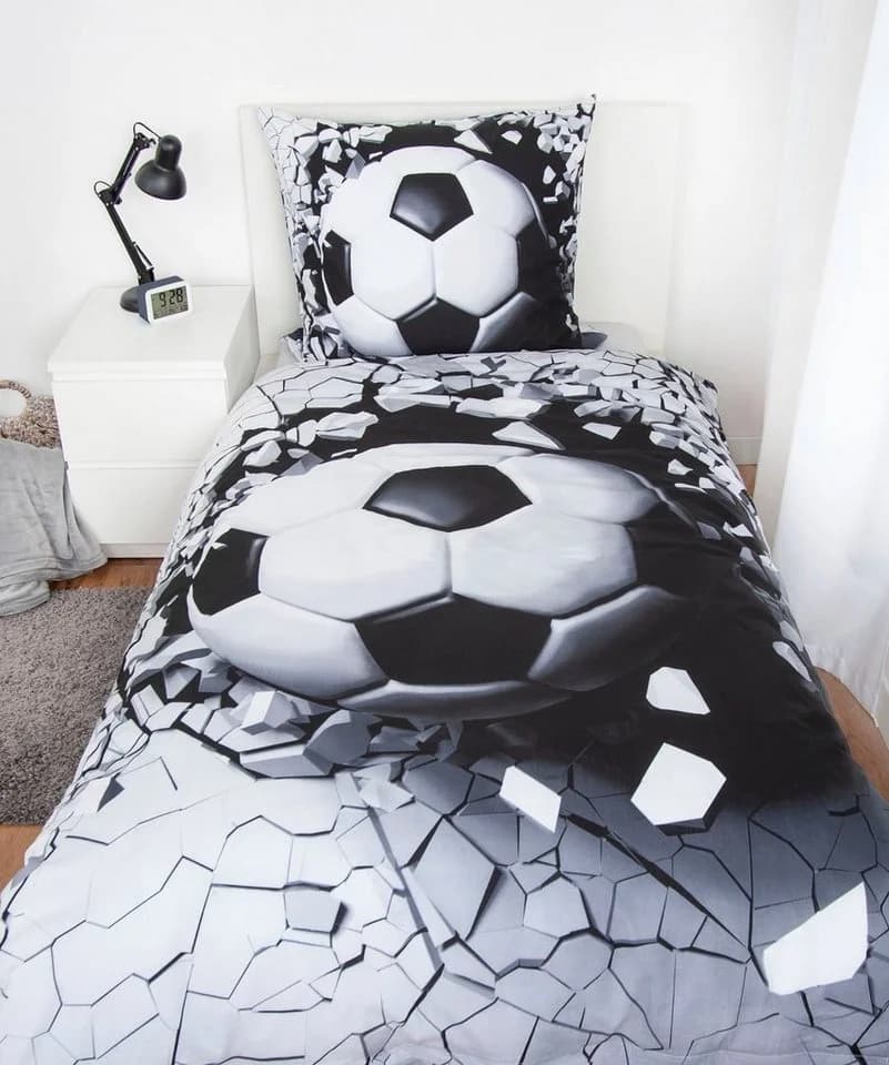 Herding Young Collection Bettwäsche Fussball 3D Renforcé 2-teilig - Bild 3
