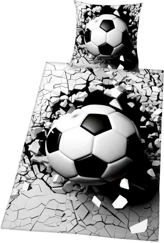 Herding Young Collection Bettwäsche Fussball 3D Renforcé 2-teilig - Bild 4