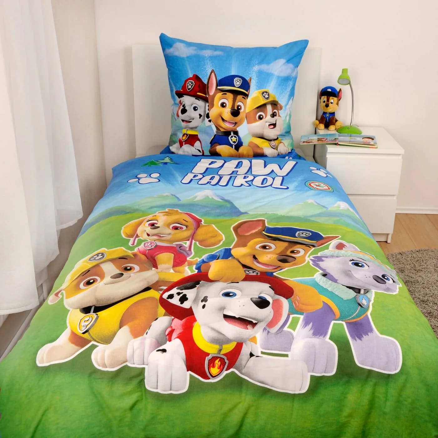 Paw Patrol Bettwäsche Bunt Glow-in-the-Dark Wendebettwäsche - Bild 2