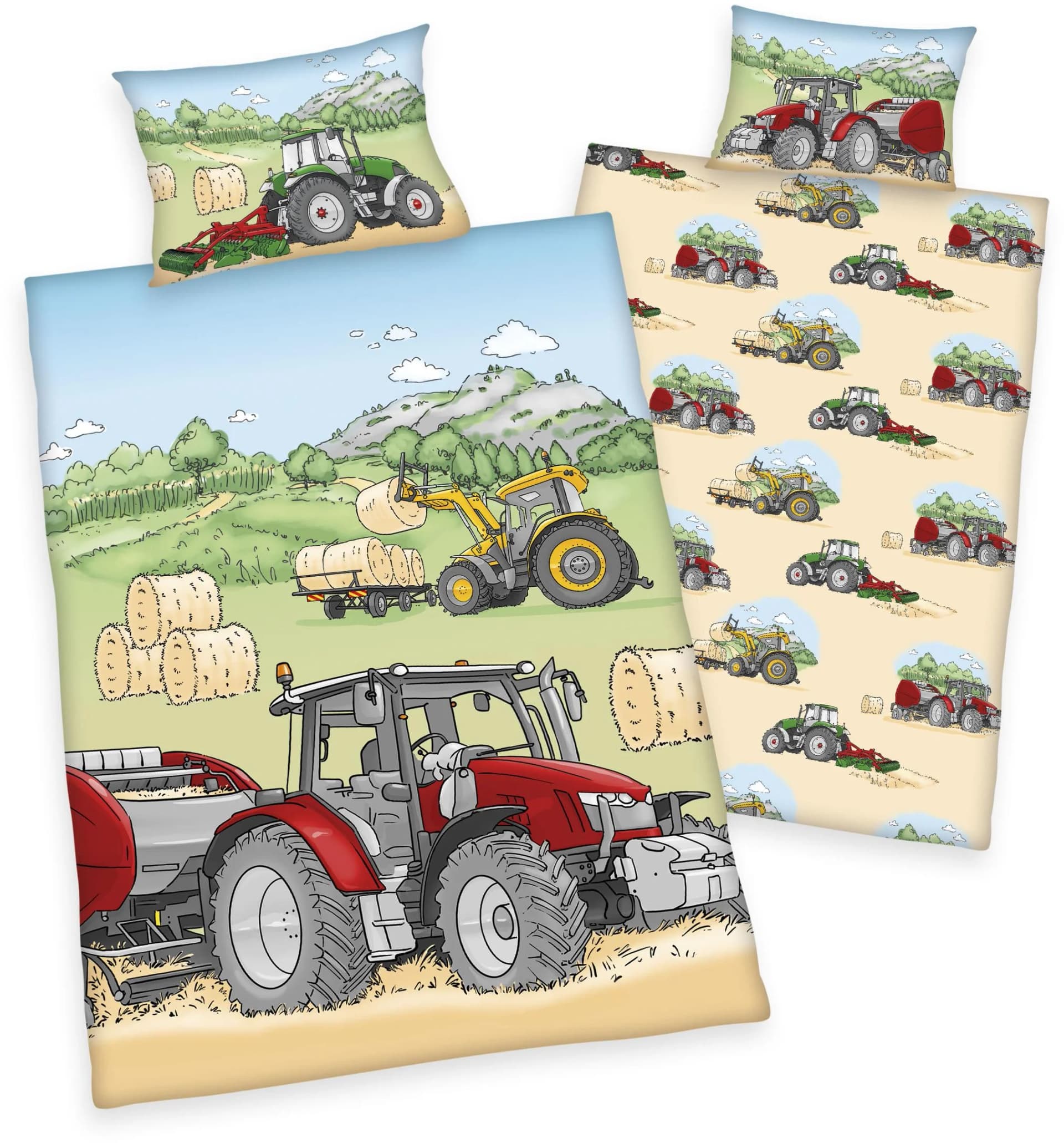 Babybettwäsche BABY BEST Traktor Bunt Renforcé 100% Baumwolle - Bild 2