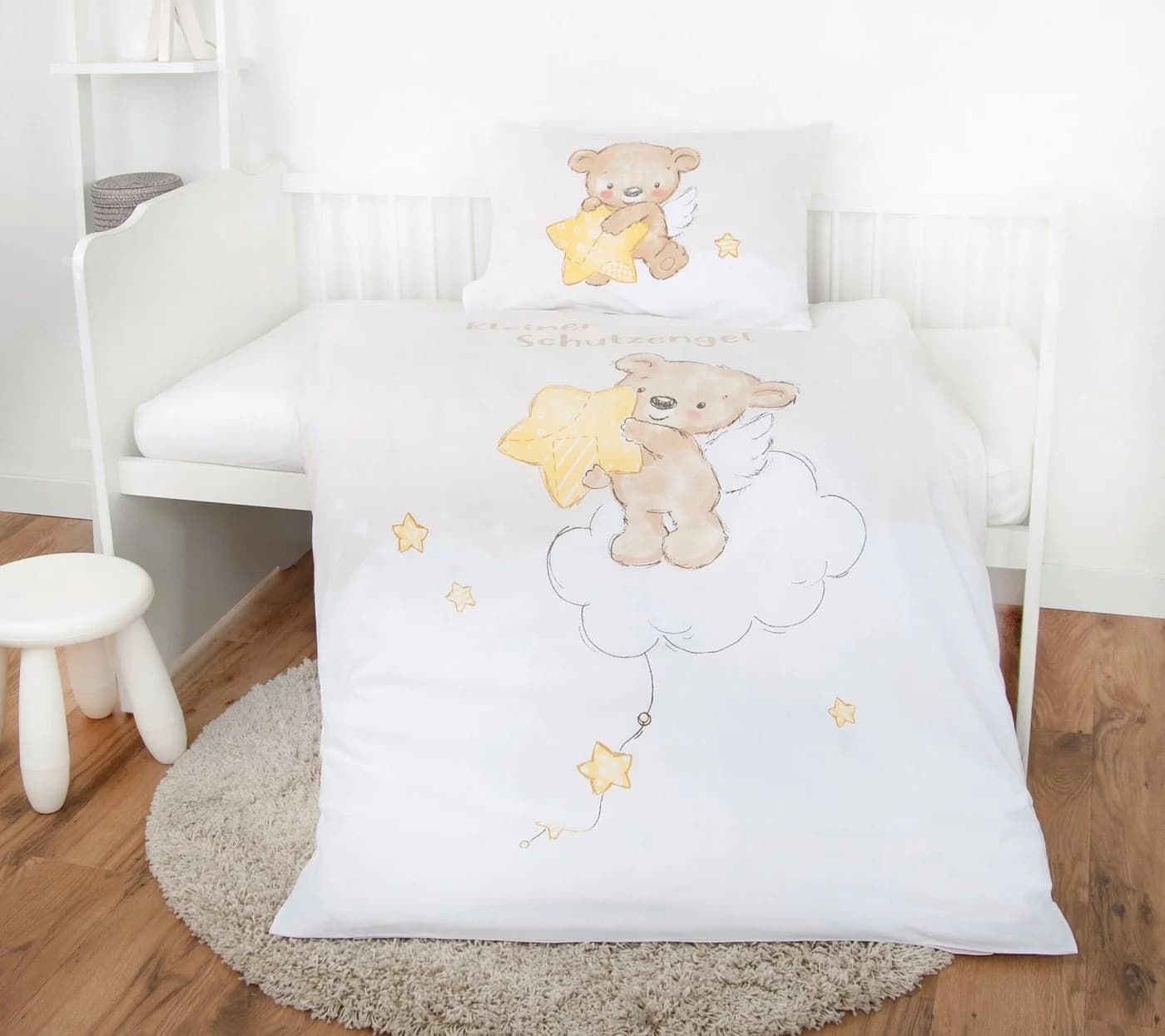 BABY BEST Babybettwäsche Kleiner Schutzengel Bunt Flanell