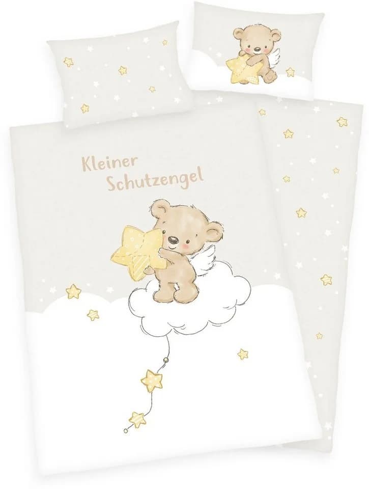 BABY BEST Babybettwäsche Kleiner Schutzengel Bunt Flanell - Bild 3