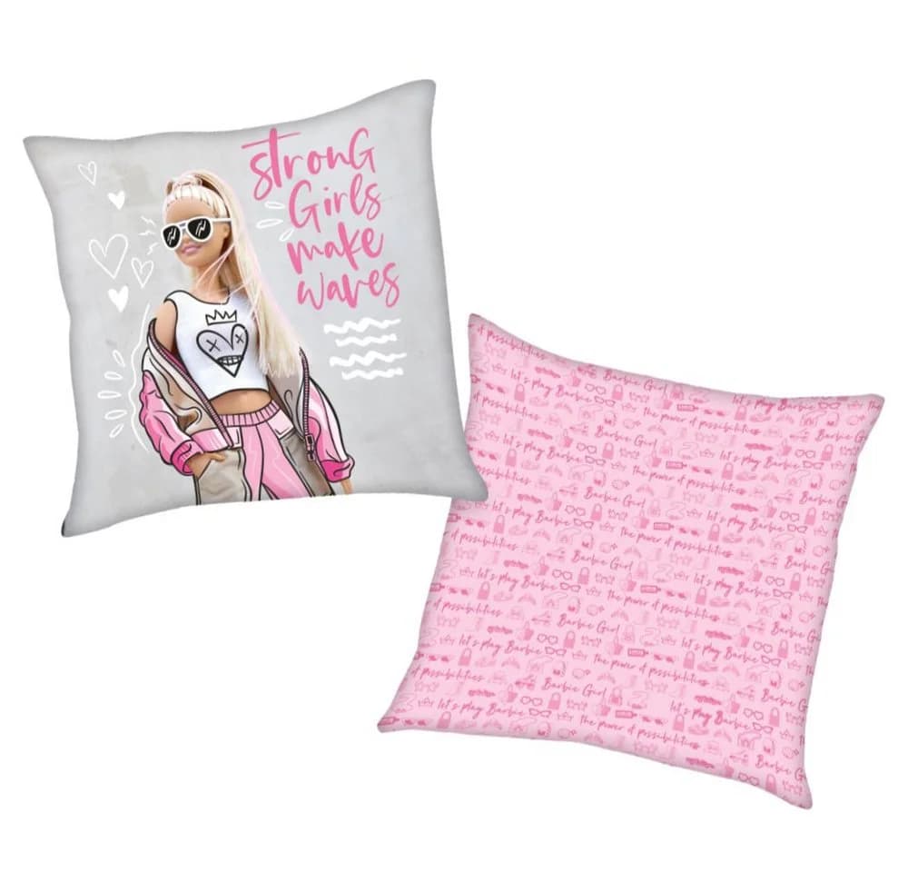 Barbie Dekokissen Kinder Kissen 40 x 40 cm Rosa