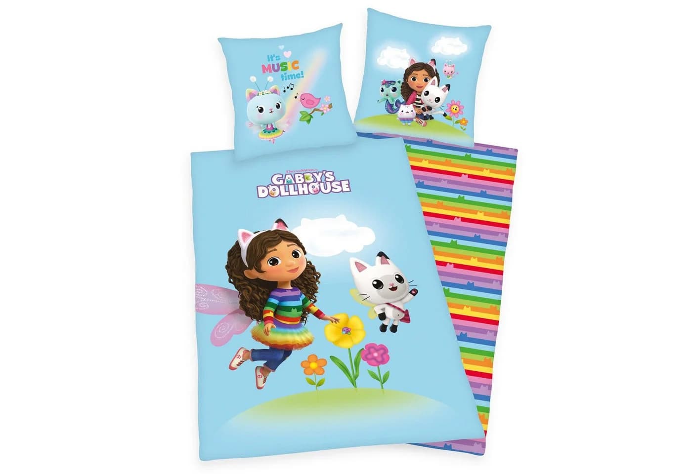 Herding Young Collection Bettwäsche Gabby's Dollhouse 135x200 cm Baumwolle