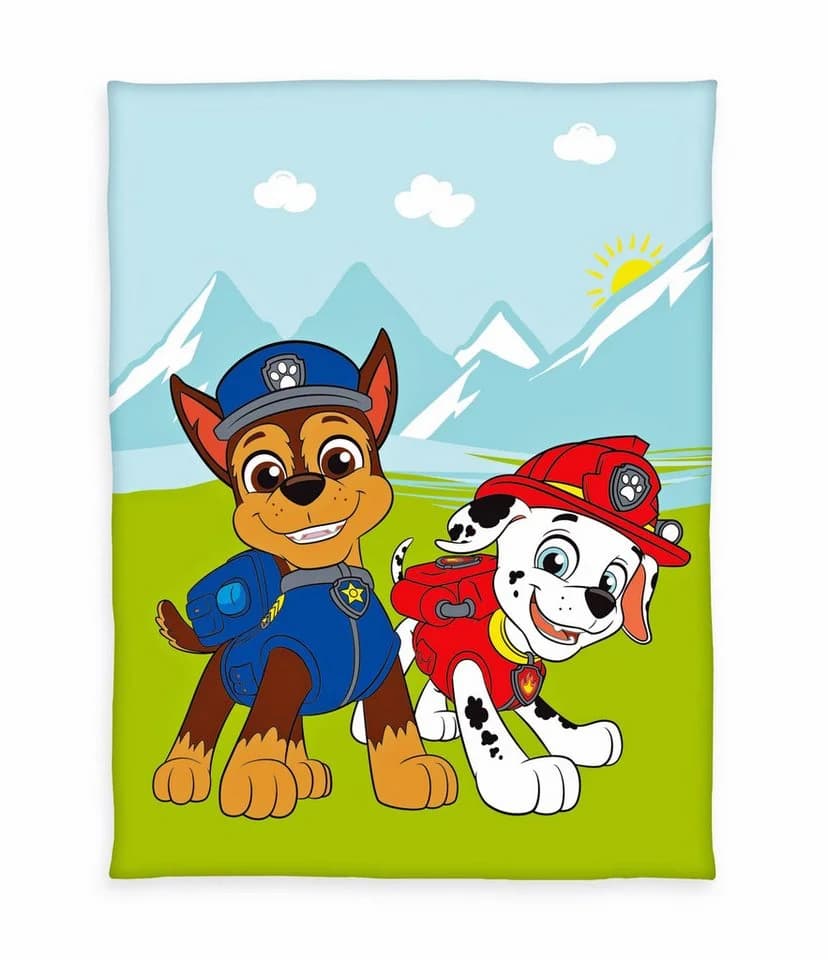 Herding Kinderdecke 130x170cm Paw Patrol Chase Marshall Bunt - Bild 2