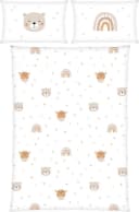 BABY BEST Babybettwäsche Little Friends Bunt Flanell Bild 2