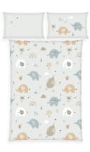 BabyBest Babybettwäsche Elefant Flanell 100% Baumwolle Bunt Bild 1