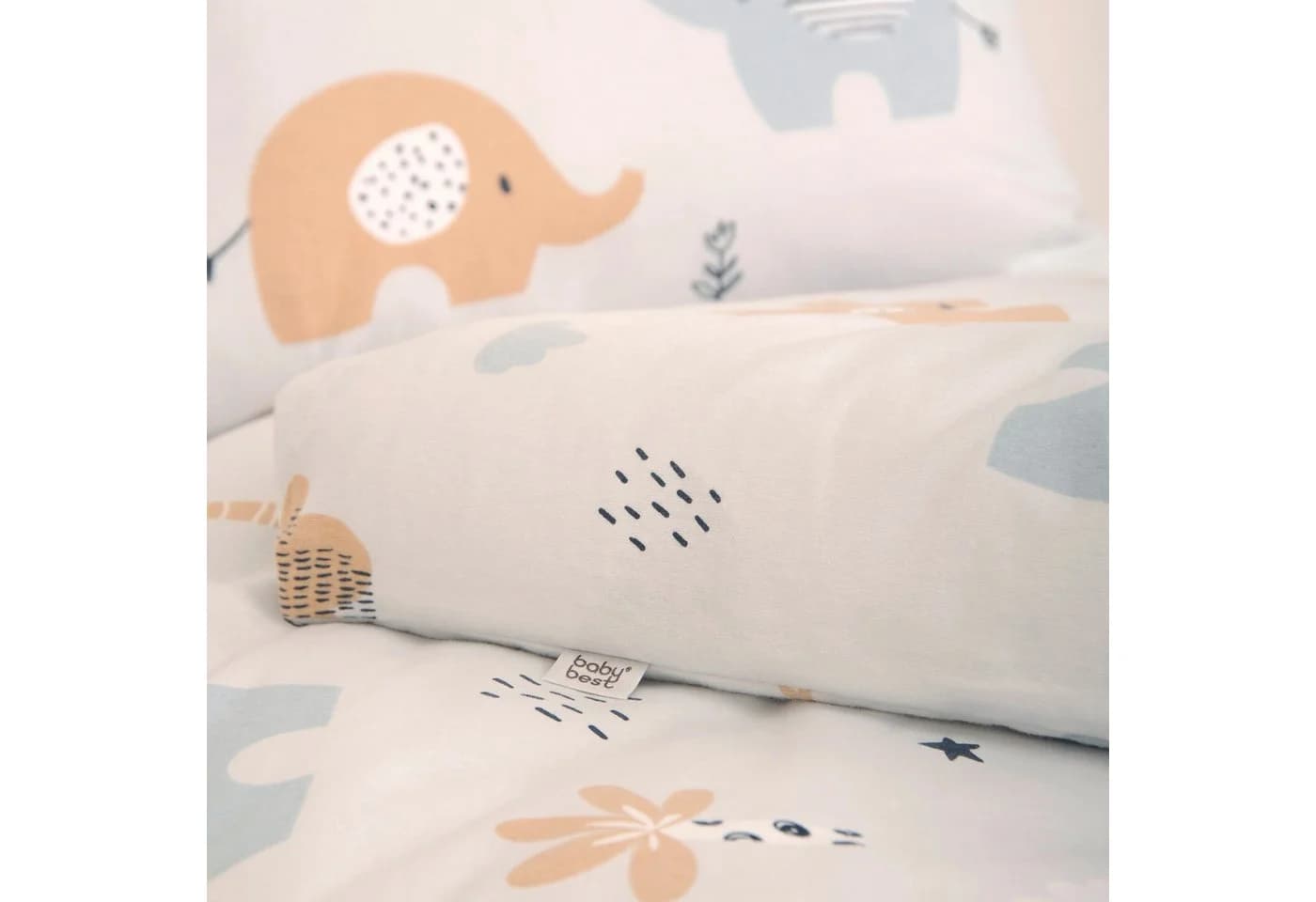 BabyBest Babybettwäsche Elefant Flanell 100% Baumwolle Bunt - Bild 3