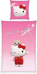 Herding Wendebettwäsche Hello Kitty Rosa 100% Baumwolle Bild 2