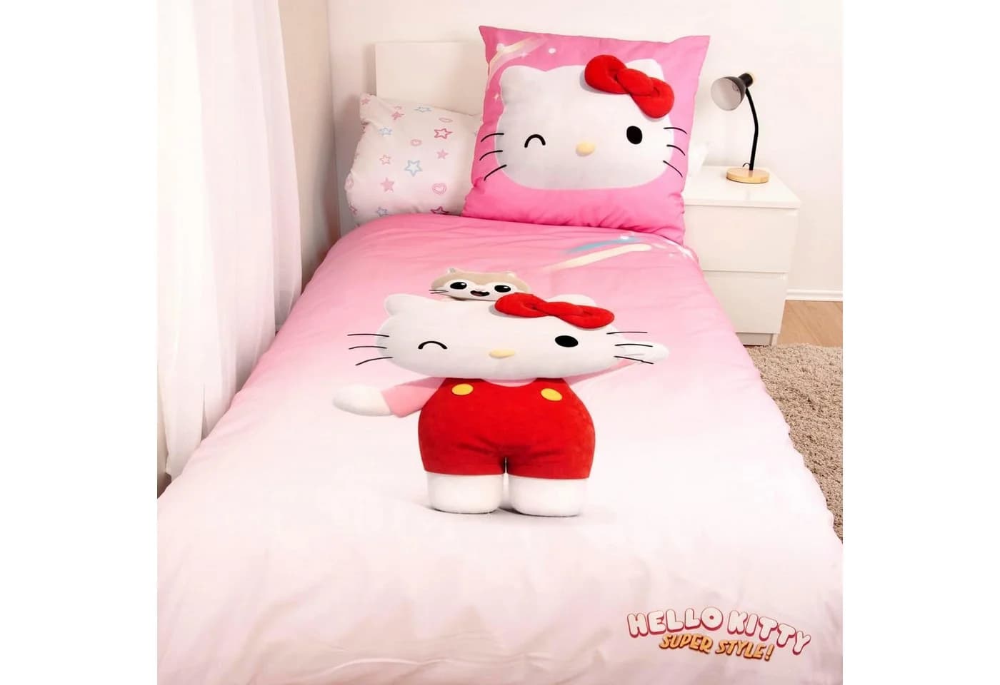 Herding Wendebettwäsche Hello Kitty Rosa 100% Baumwolle - Bild 3