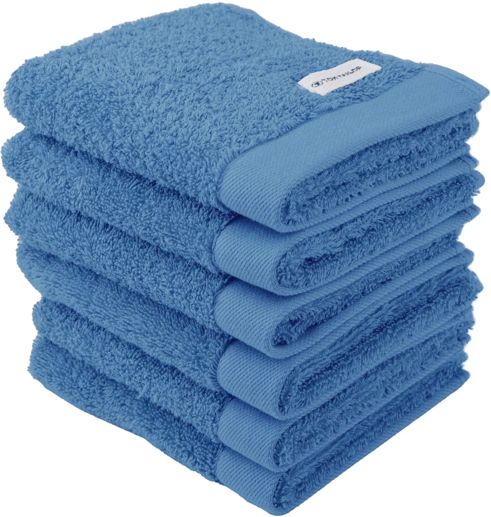 TOM TAILOR HOME Gästehandtuch Blau 30x50cm Frottier 100% Baumwolle
