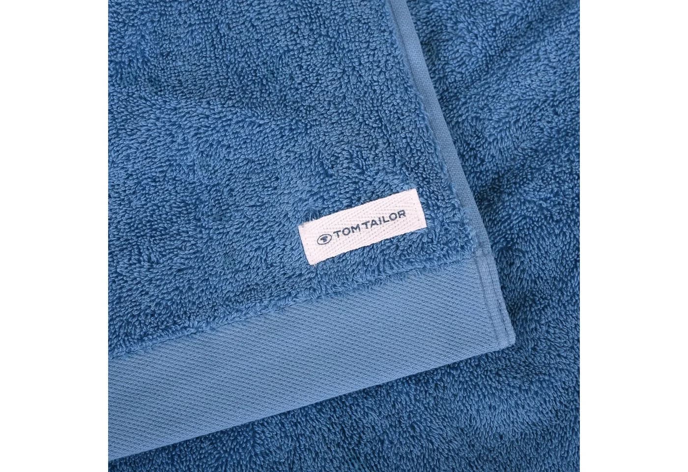 TOM TAILOR Duschtuch Blau 100% Baumwolle Frottier - Bild 4
