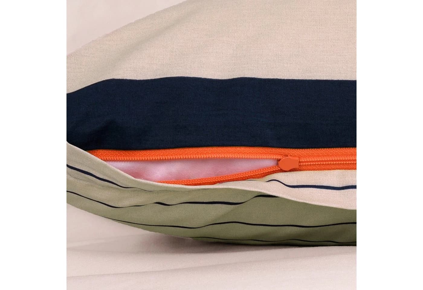 TOM TAILOR HOME Bettwäsche BOLD STRIPES Renforcé 3-tlg. Navy/Sand