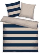 TOM TAILOR HOME Bettwäsche BOLD STRIPES Renforcé 3-tlg. Navy/Sand Bild 2